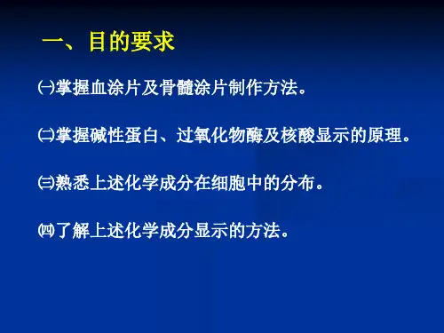 实验三细胞化学成分的显示