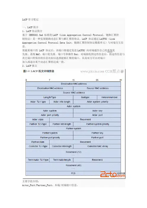 LACP学习笔记