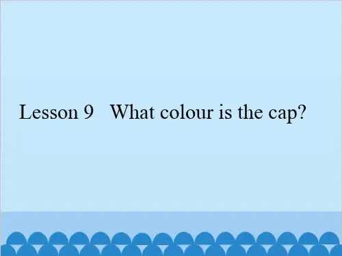 三年级上册英语课件-Lesson 9   What colour is the cap 科普版