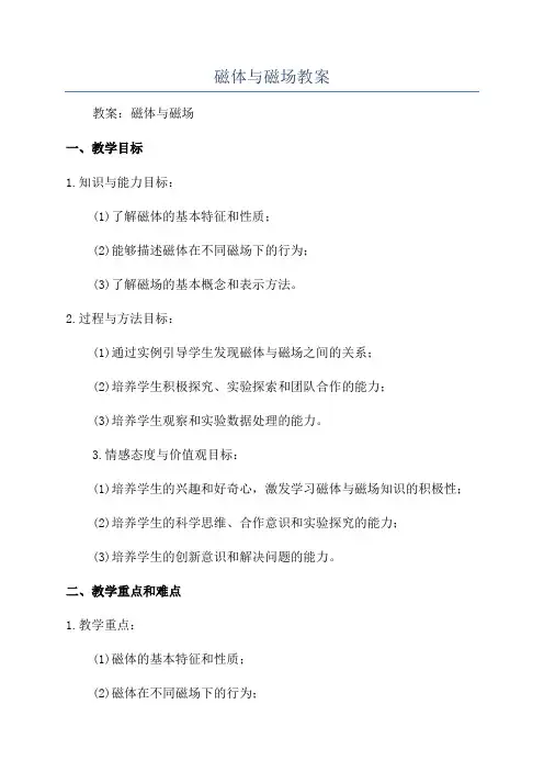 磁体与磁场教案