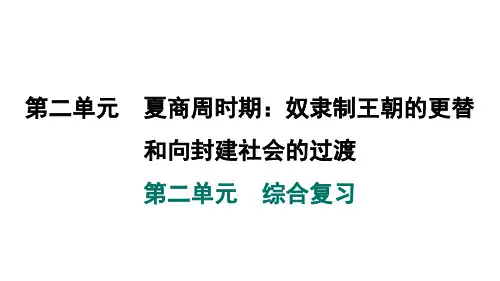 2024年秋人教版七年级历史上册 第二单元 综合复习(训练课件)