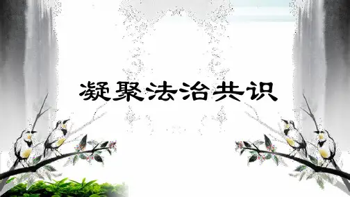 《凝聚法治共识》PPT精品课件_部编版PPT
