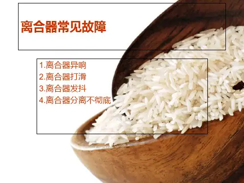 离合器常见故障-PPT课件