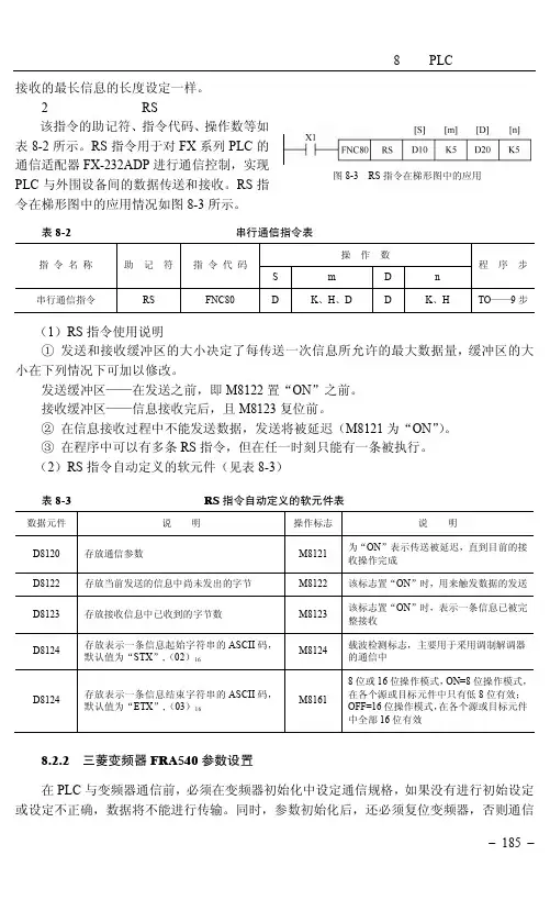 8.2.2 三菱变频器FRA540 参数设置[共2页]