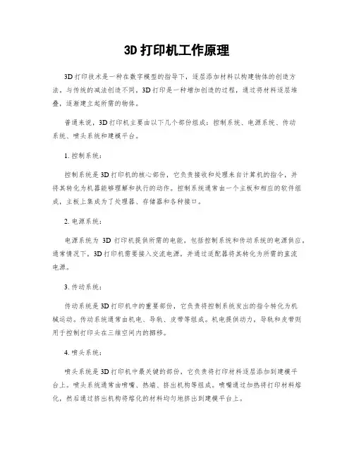 3D打印机工作原理
