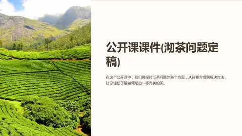 公开课课件(沏茶问题定稿)