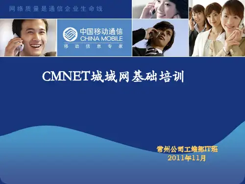 CMNET城域网基础培训