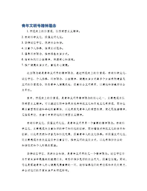 青年文明号精神理念