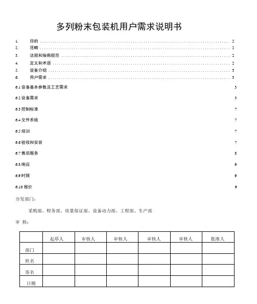 多列粉末包装机URS