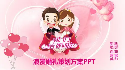 【新】百度云婚礼策划方案ppt模板