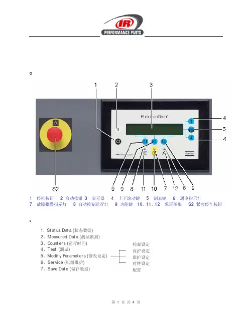ATLAS机组MKIV控制器操作说明