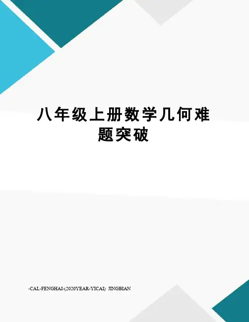八年级上册数学几何难题突破