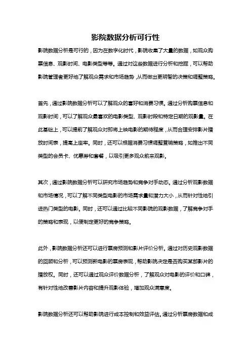 影院数据分析可行性