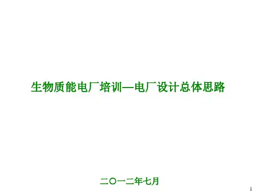 生物质电厂总体设计规划