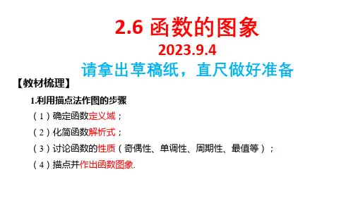高考数学专题复习《函数的图象》知识梳理及典型例题讲解课件(含答案)