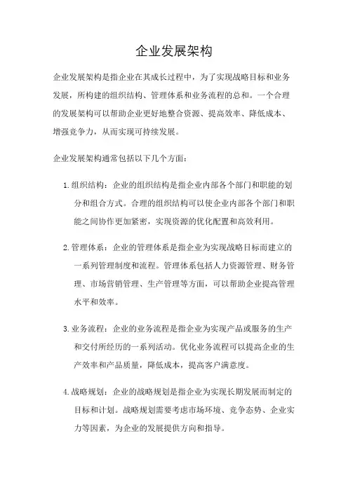 企业发展架构