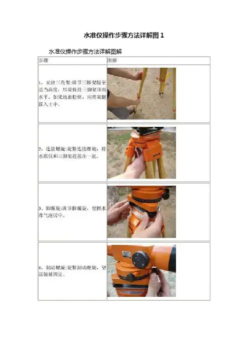水准仪操作步骤方法详解图1