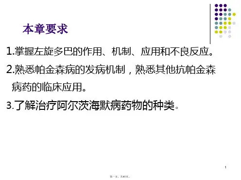 药理17-治疗中枢神经系统退行性疾病药