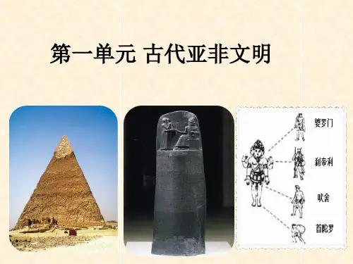 部编人教版九年级历史上册第一单元复习课件1