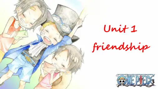 Unit1Friendship单元复习课件2020-2021学年人教新课标必修一