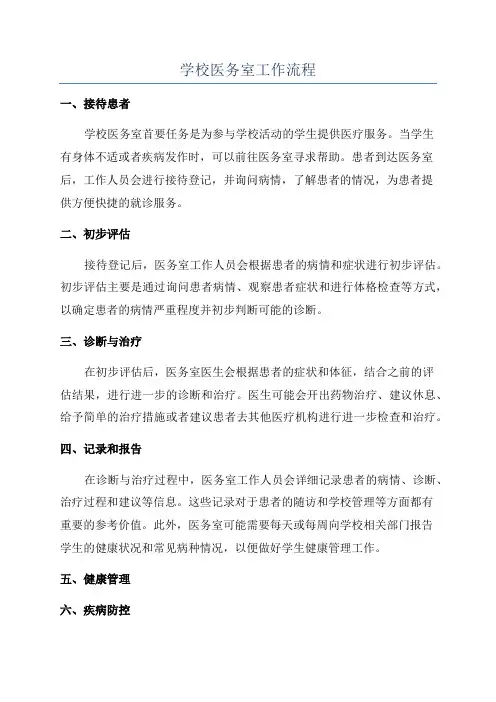学校医务室工作流程