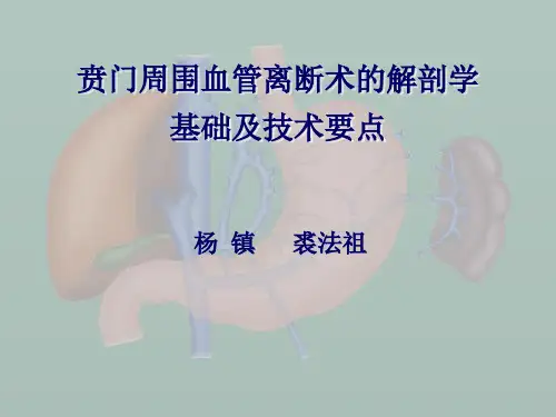 贲门周围血管离断术PPT课件
