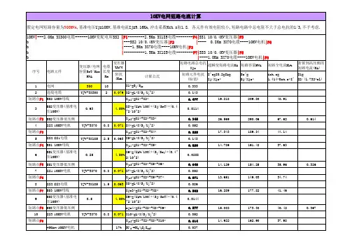 电网10KV系统短路电流整定计算书