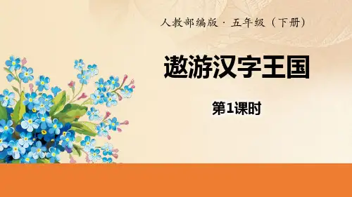《遨游汉字王国》PPT(第1课时)
