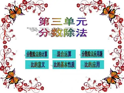 第三单元_分数除法复习