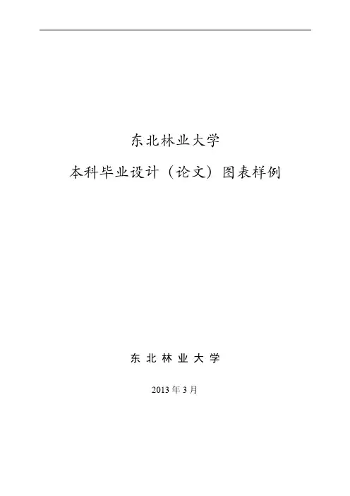 毕业设计(论文)图表样例