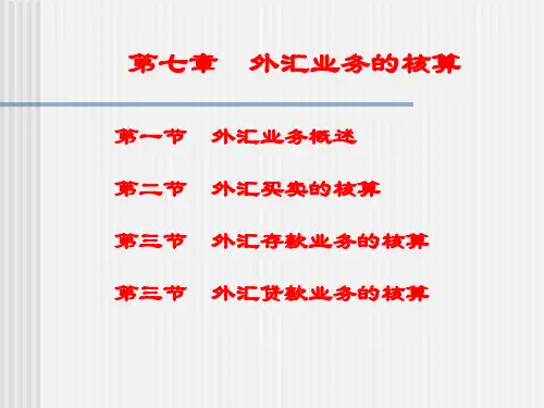 第7章-(修改)-外汇业务的核算