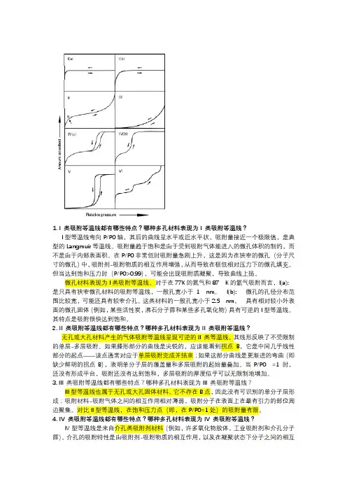 氮气吸附脱附曲线