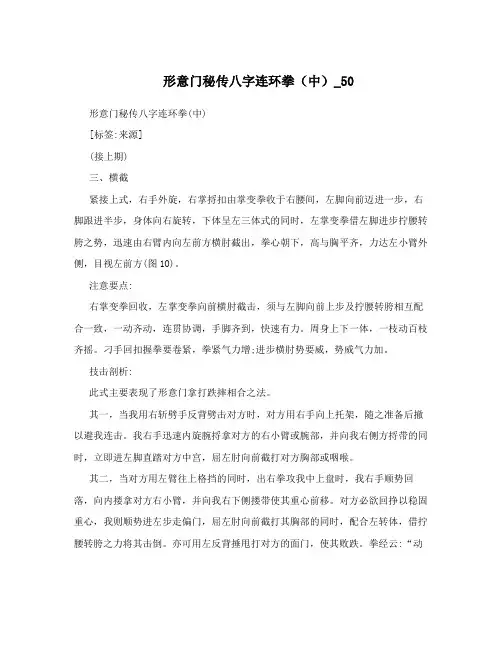 形意门秘传八字连环拳(中)_50