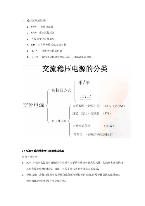 交流稳压电源资料汇总