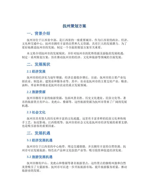 抚州策划方案