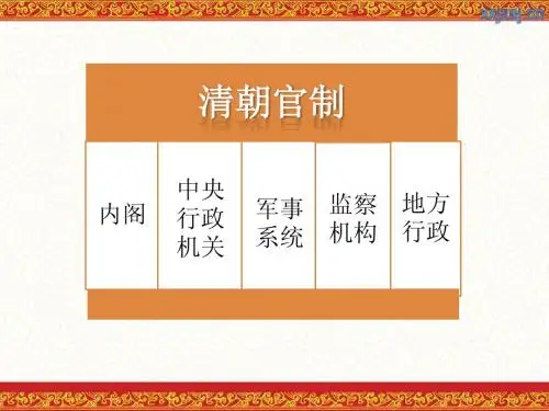 清朝官制