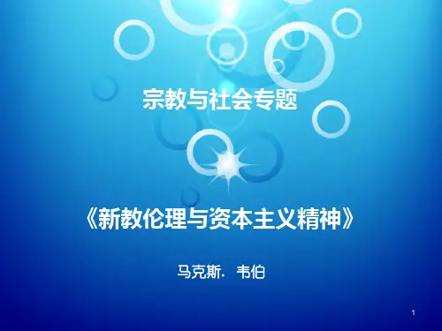 新教伦理与资本主义精神》读书笔记