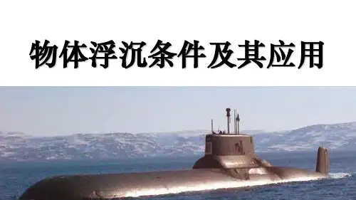 人教版八年级物理下册单课件-物体浮沉条件及其应用.pptx