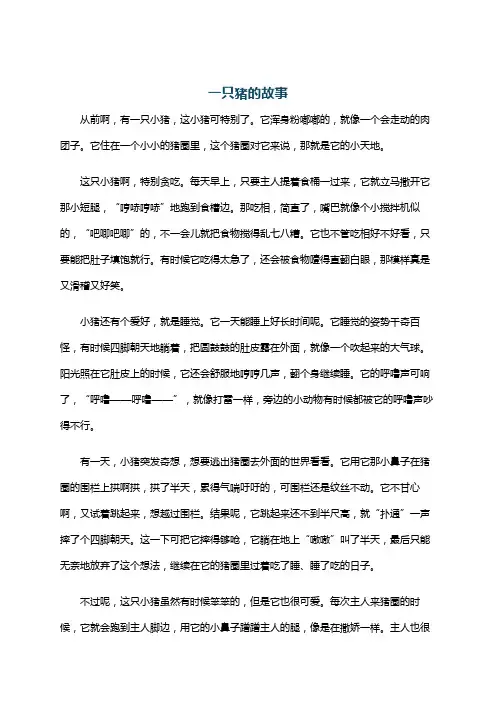 一只猪的故事