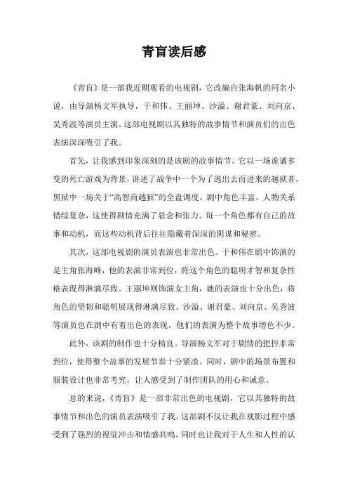 青盲读后感