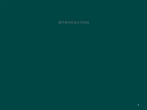 数字水印的设计与实现
