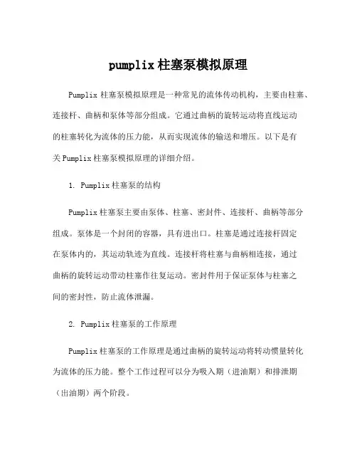 pumplix柱塞泵模拟原理