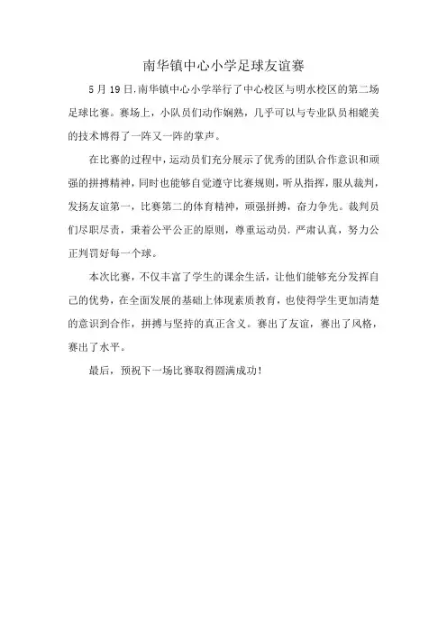 足球友谊赛