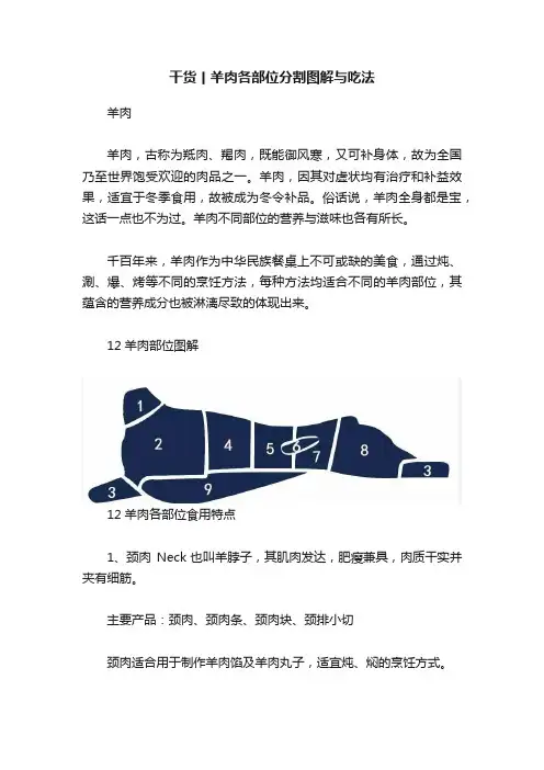 干货丨羊肉各部位分割图解与吃法