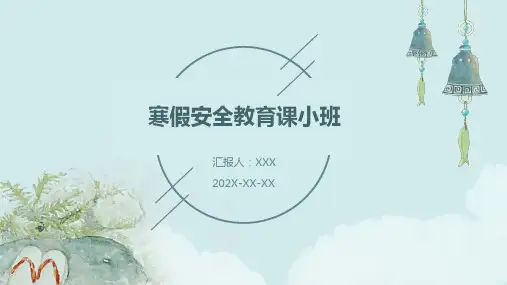 寒假安全教育课小班ppt