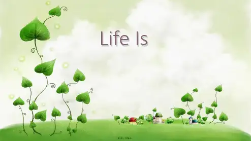 英语课前5分钟演讲LifeIs(共19张PPT)
