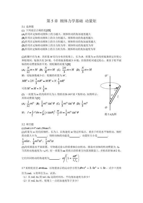 第5章-刚体力学基础-动量矩