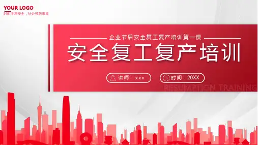 企业节后安全复工复产培训带内容PPT