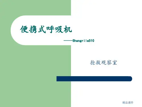 便携式呼吸机