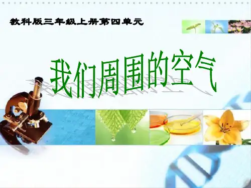 三年级上册科学课件-4.5我们周围的空气｜教科版(共14张PPT)